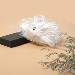 Feather Veil Fascinators Hat French Hepburn Style Pillbox Hats