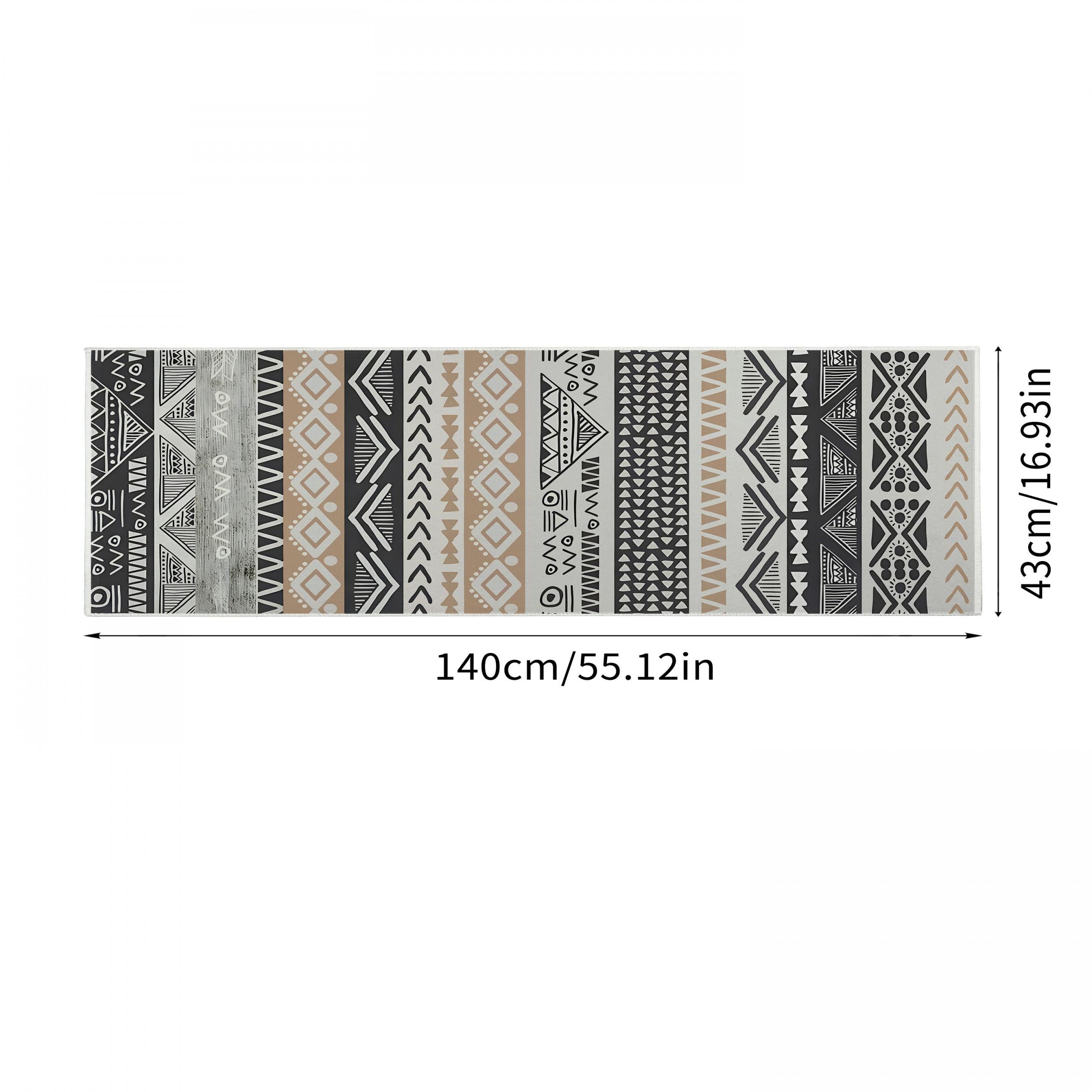 Bohemian Striped Printed Runner Rugs Moroccan Kitchen Floor Mat