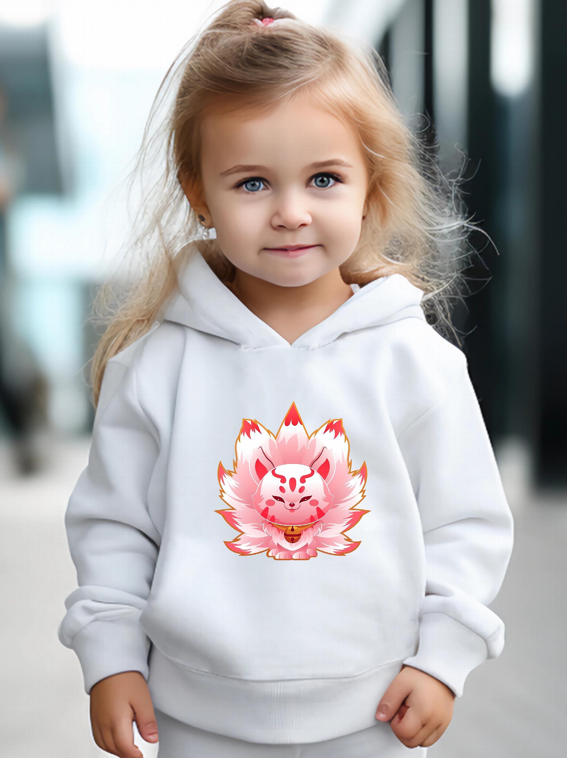 Fox Fairy Print 2pcs Girls Outfits For Sports Spring Fall Outdoor Gift