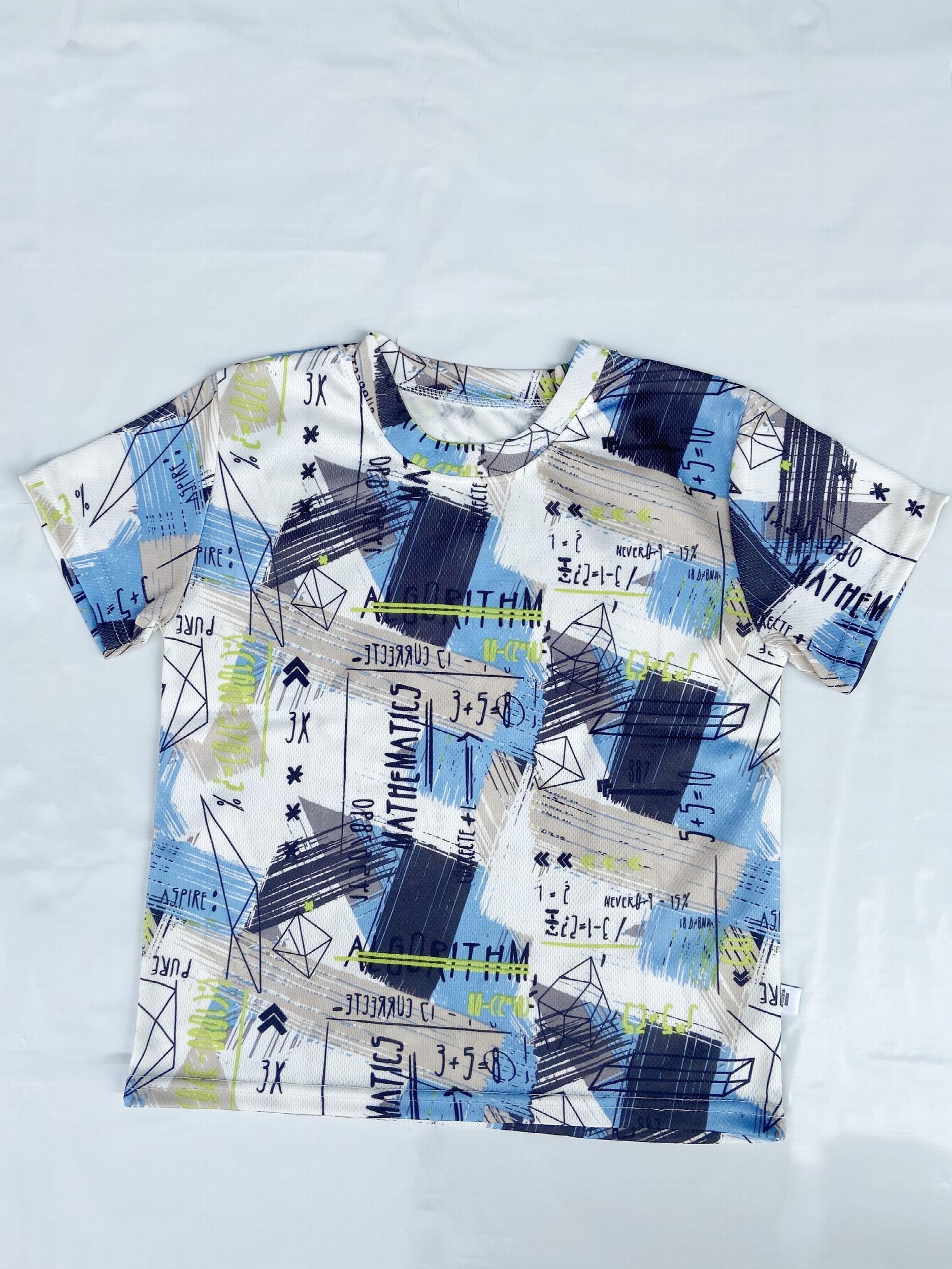 2pcs Boys Graffiti Short Sleeve Tees & Short Set Summer Kids Outfits
