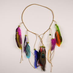 Boho Feather Headband Tassel Hair Hoops