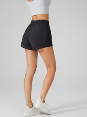 Women's High Waist Outdoor Sports Shorts Quick Drying Yoga Pants