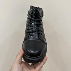 Men's Vintage Plush Warm Riding Boots Wear-resistant Non-Slip