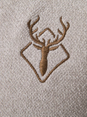 Men's Deer Knitted Sweater, Slim Fit Cardigan