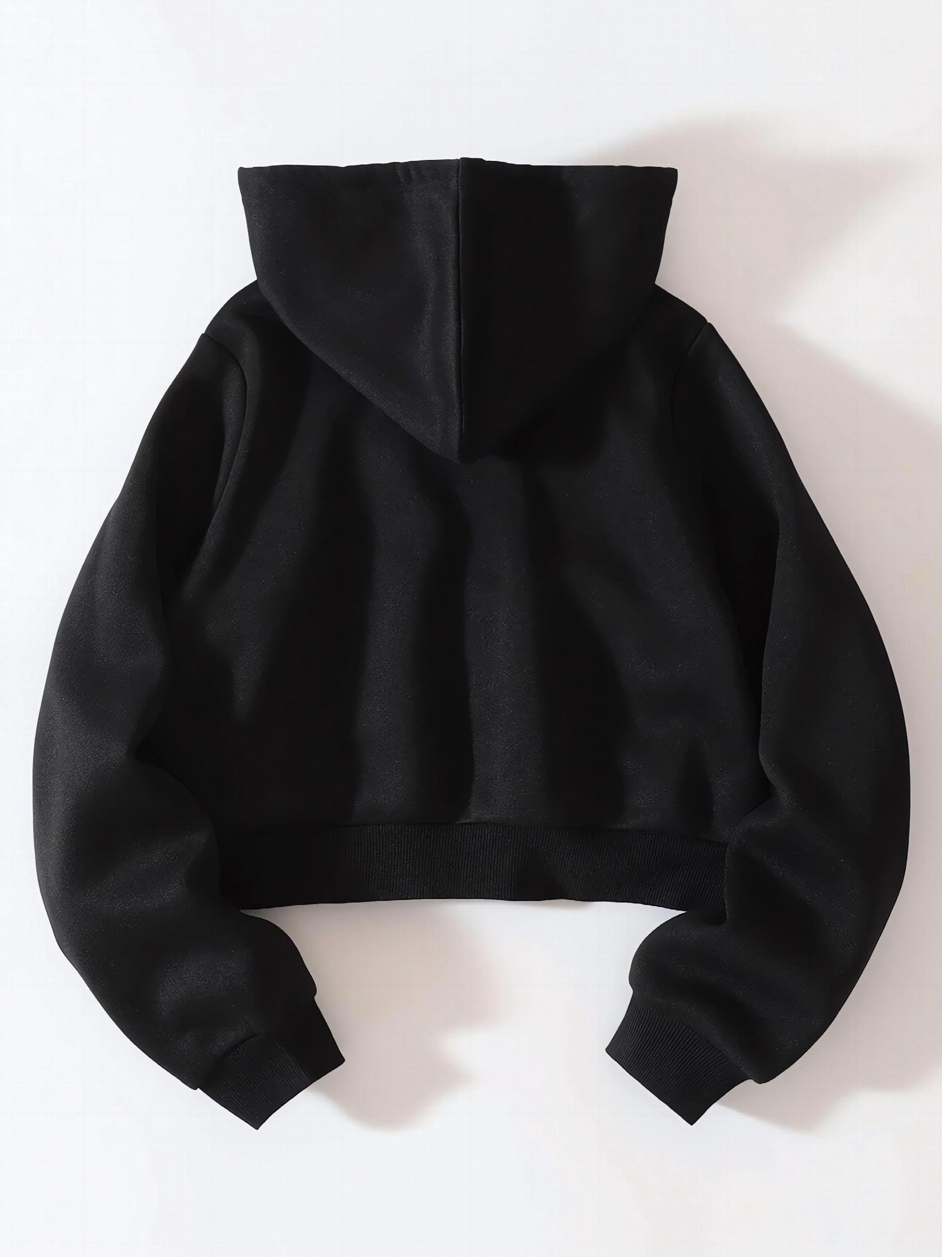 Winter Plus Fleece Coat Women's Hooded Sweatshirt