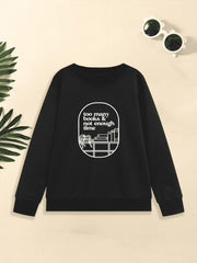 Girls' Graphic Long Sleeve Sweatshirt Kids Pullover Spring Fall