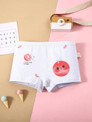 5 Pack Cartoon Fruit Printed Girls' Panties