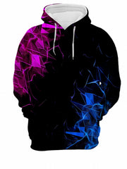 Men's Loose Fire Pattern Hoodie With Pockets - Stylish & Comfortable