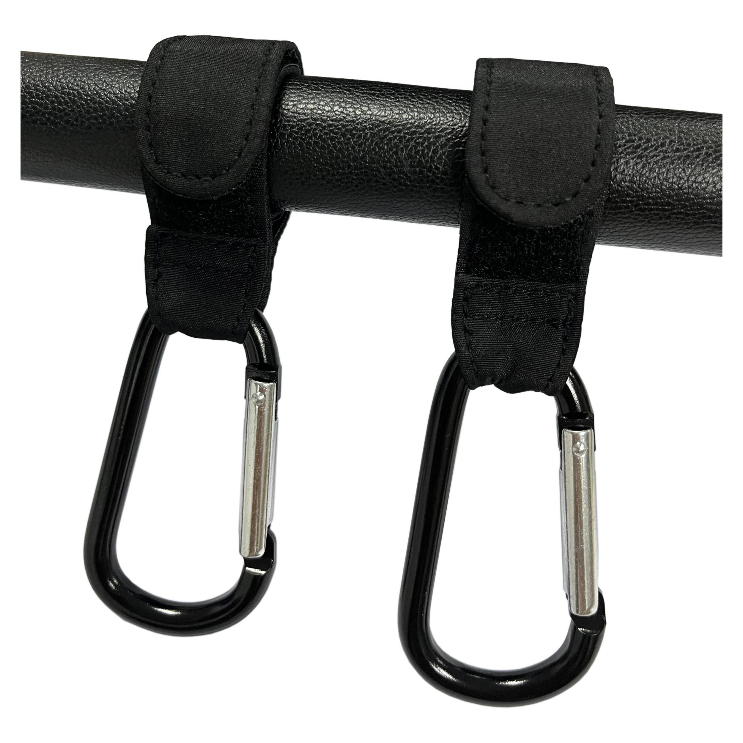 Anti Slip Leather Stroller Hook with Metal Snap for Bags
