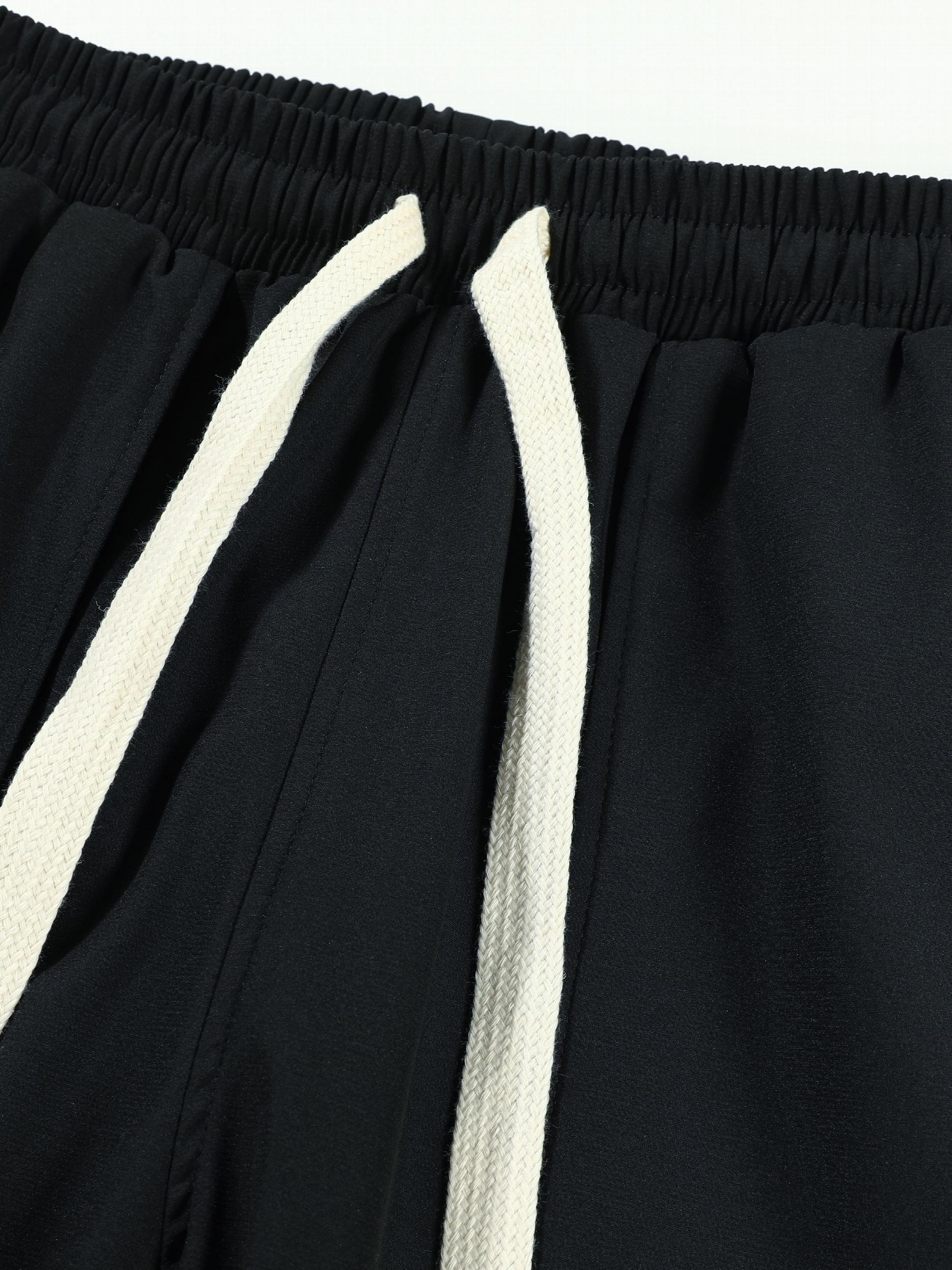 Men's Loose Drawstring Pants with Pockets for Spring and Summer
