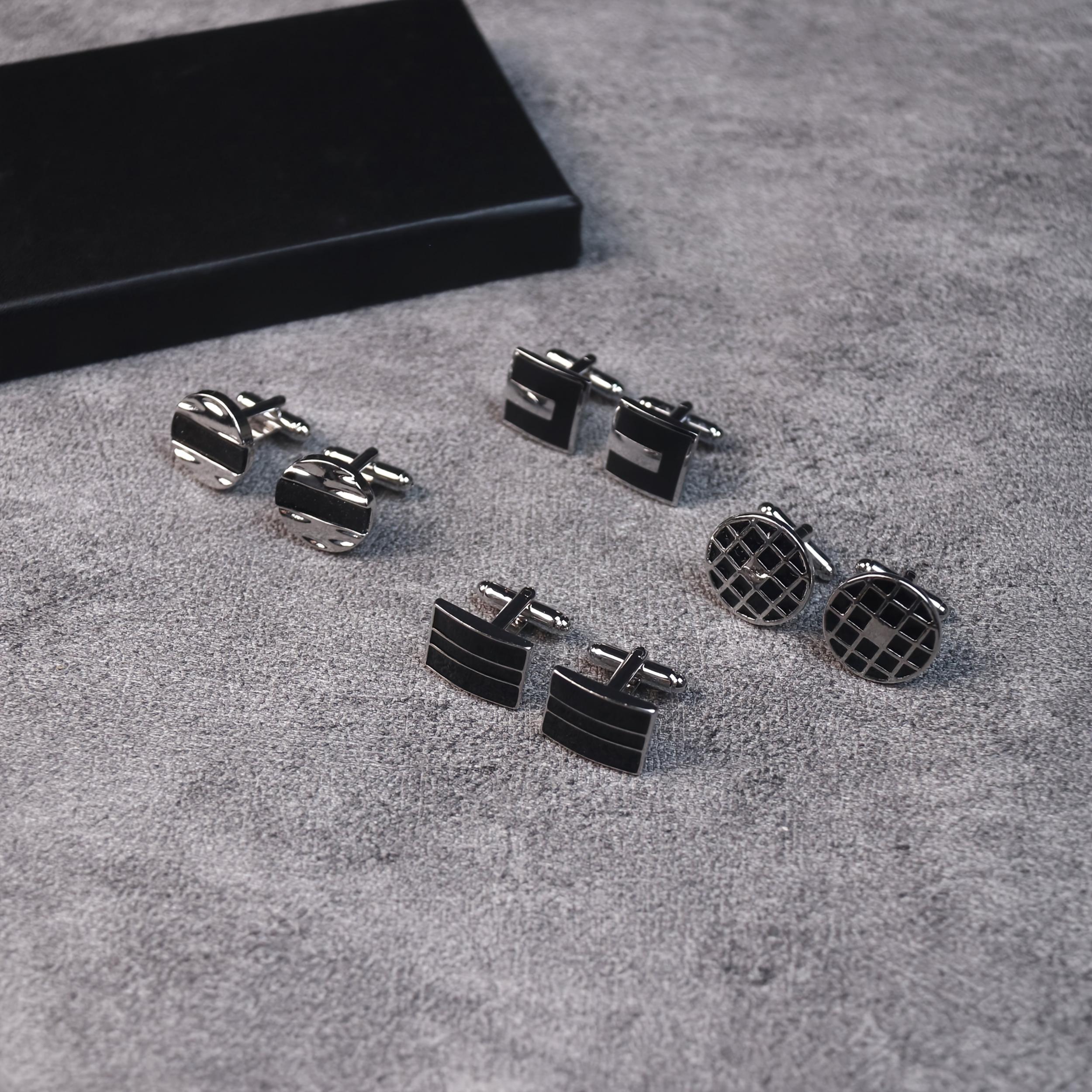 High-End Sleeve Button Set 6 Pairs 4 Pairs Men'S