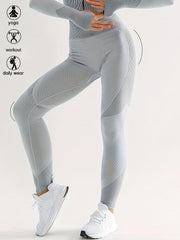 Women's Plus Size High Rise Fitness Leggings