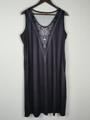 Boho Dress Women's Plus Floral Print V Neck Tank Dress
