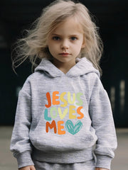 2pcs Rainbow Letter Graphic Set Girls Casual Breathable Activewear