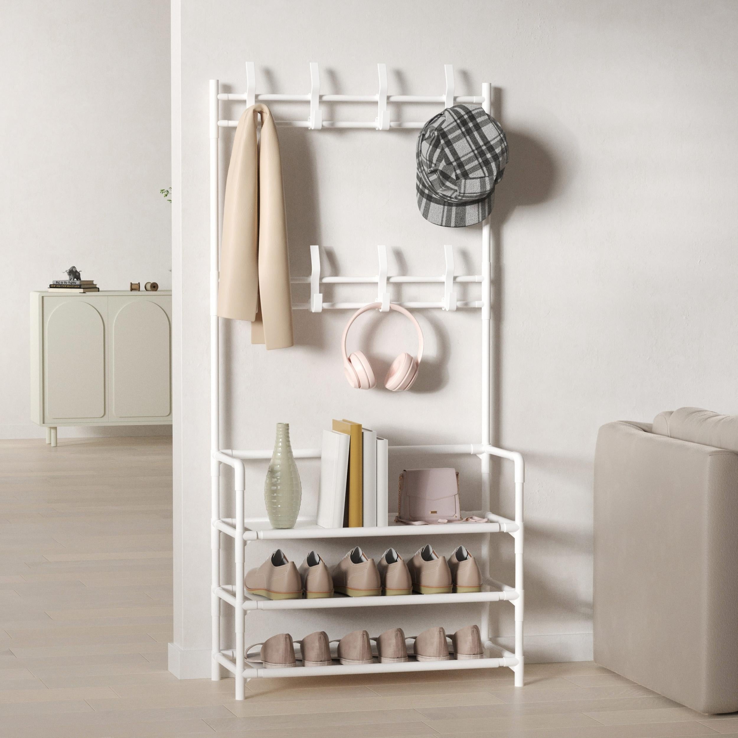 Stainless Steel Floor-standing Clothes Rack for Bedroom