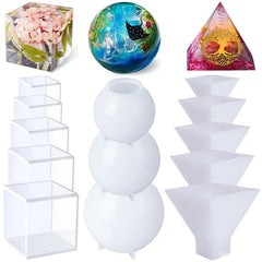 Silicone Resin Molds Set for DIY Home Decorations Flower Preservation