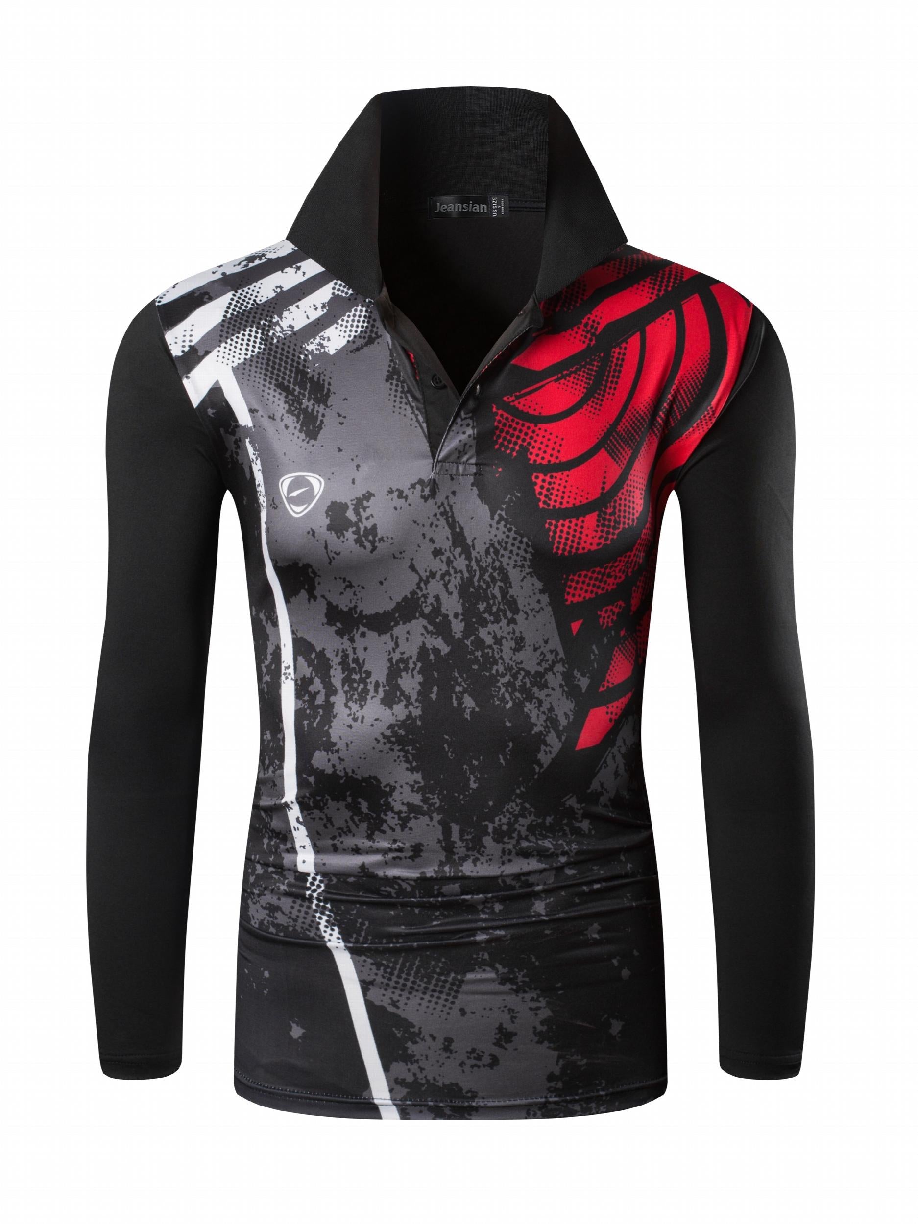 Men's Turndown Collar Quick-dry Long Sleeve Shirt