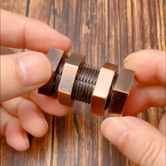 Bronze Metal Disassembly Puzzle for Adults Brain Teaser Mind Challenge