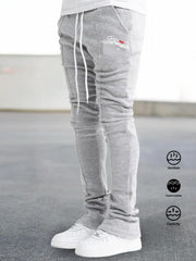 Men's Letter Print Joggers Casual Loose Fit Drawstring Pants
