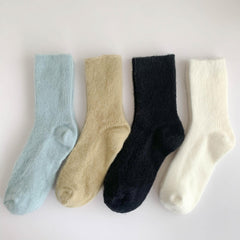 Cute Polka Dot Socks for Women 4 Pairs All Match Stockings