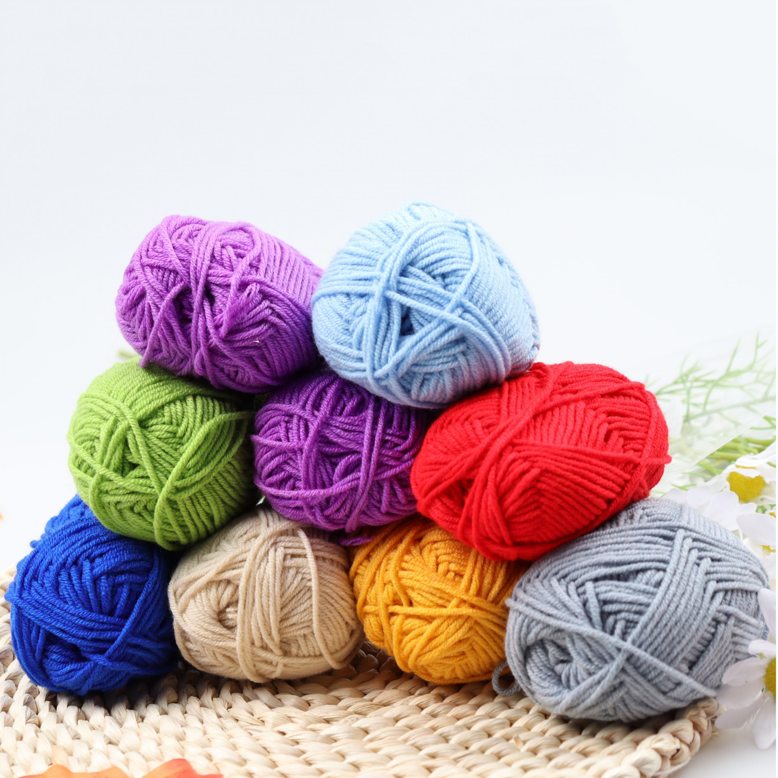 Colorful 4-Layer Cotton Yarn for Crocheting & Knitting