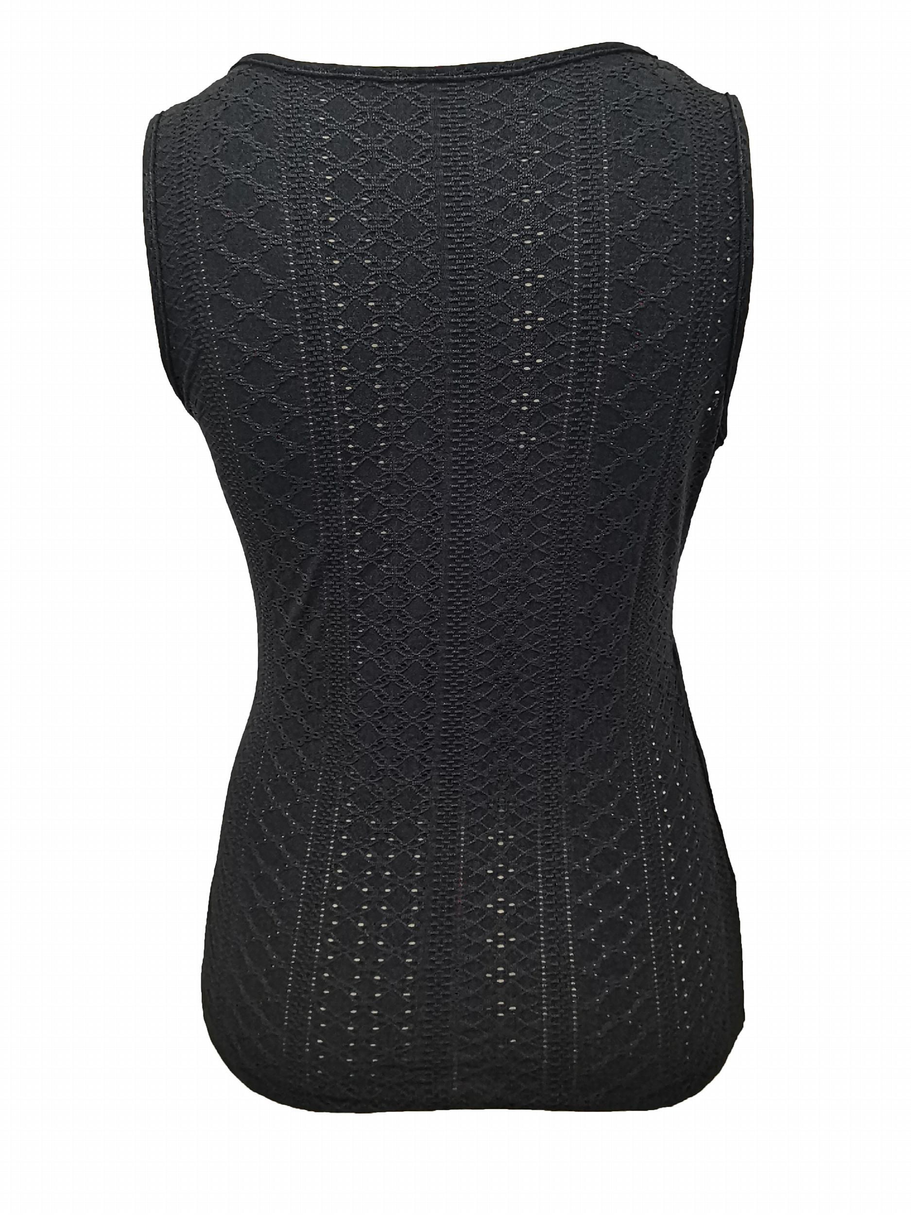 Embroidered Cross V Neck Tank Top Button Sleeveless