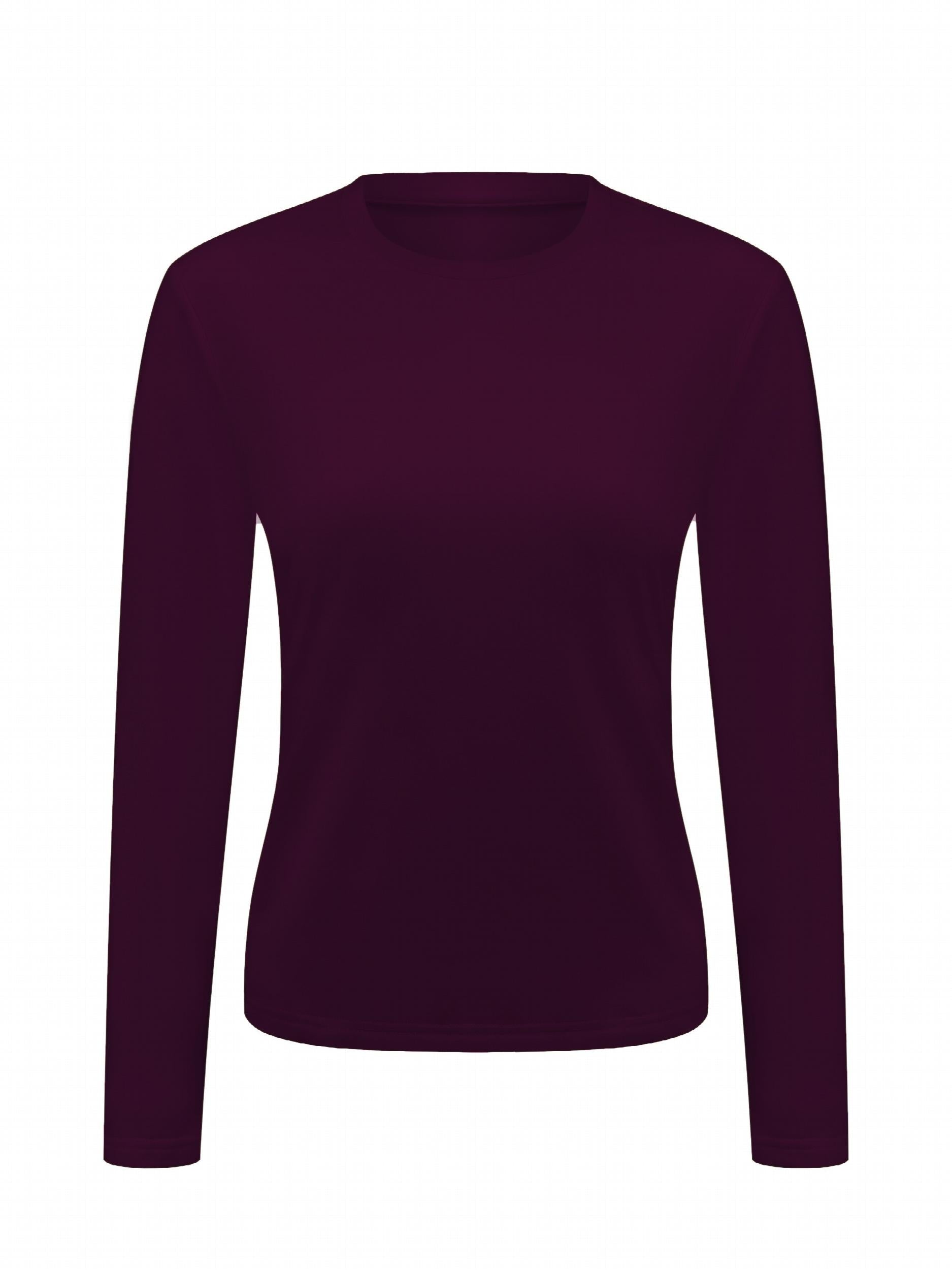 Women's Solid Warm Fleece Top - Autumn Winter Clothing