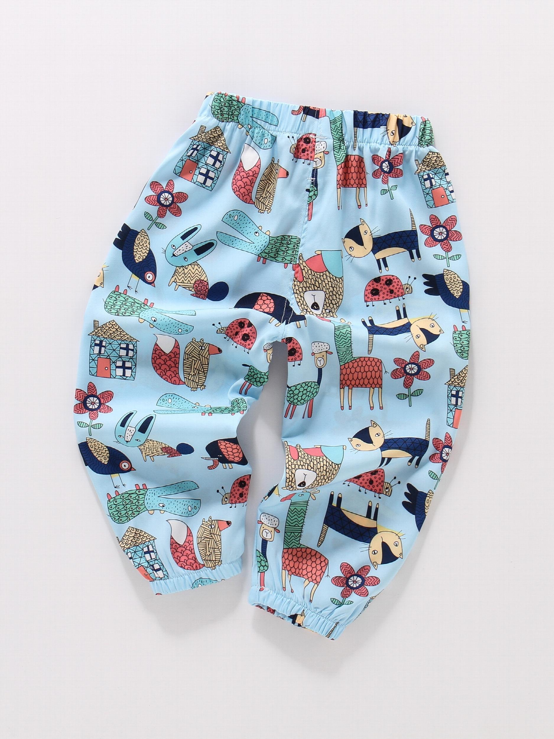 Toddler Girls Heart Graphic Trousers Elastic Waist Casual Jogger Pants