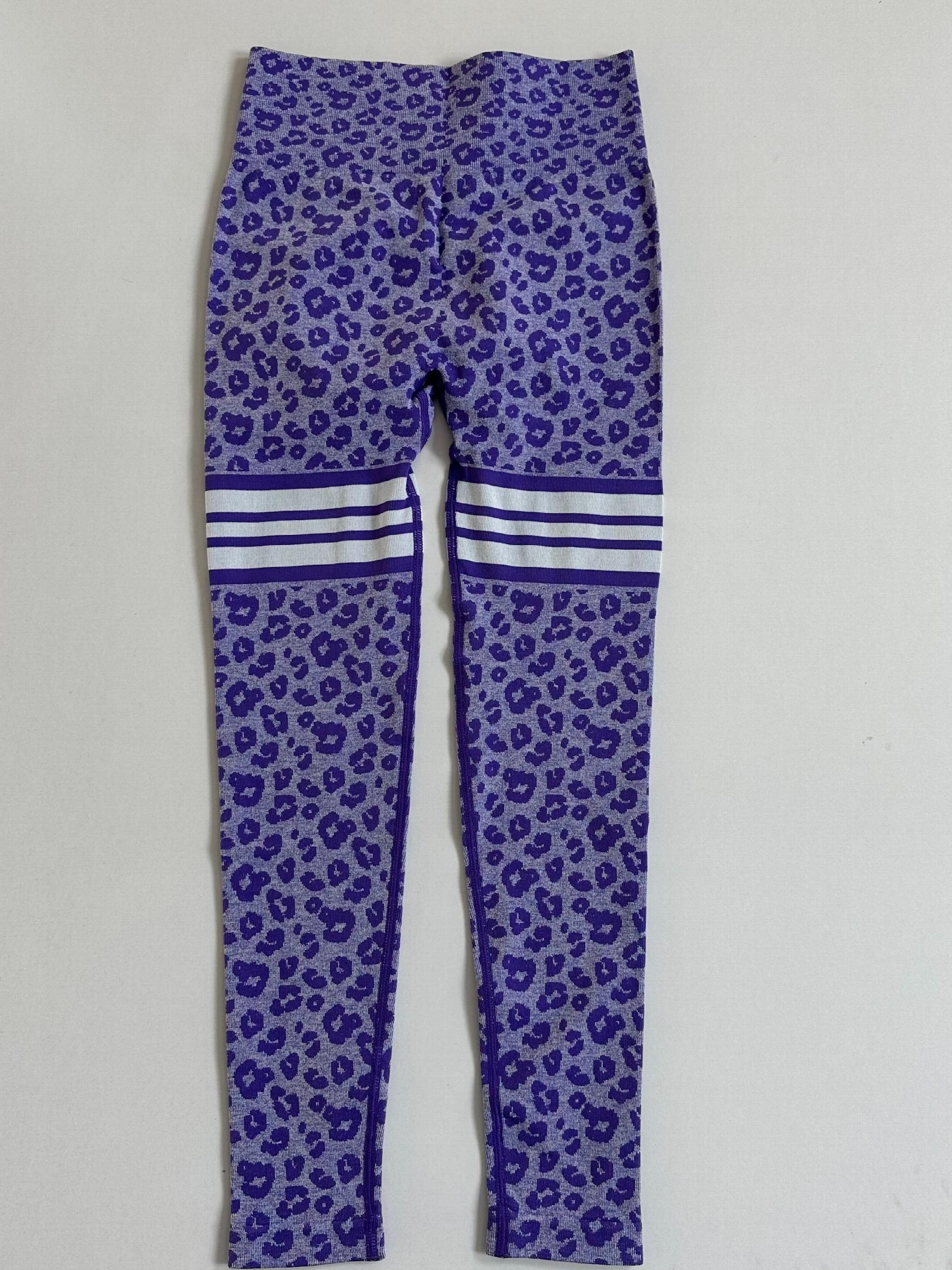 Leopard Print Seamless Yoga Pants High Waist