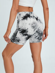Tie Dye High Waist Shorts Casual Seamless Summer Slim Shorts Women's Clothing