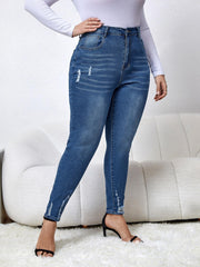 High Rise Stretch Skinny Jeans