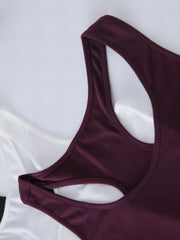 3 Pack Women's Crew Neck Tank Tops Sleeveless Summer Casual Solid