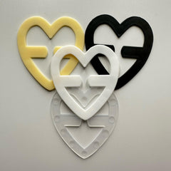 4pcs Heart Shaped Bra Strap Clips Non slip Buckles Conceal Bra Straps
