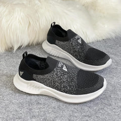 Women's Solid Mesh Breathable Walking Shoes Lightweight Running Shoes