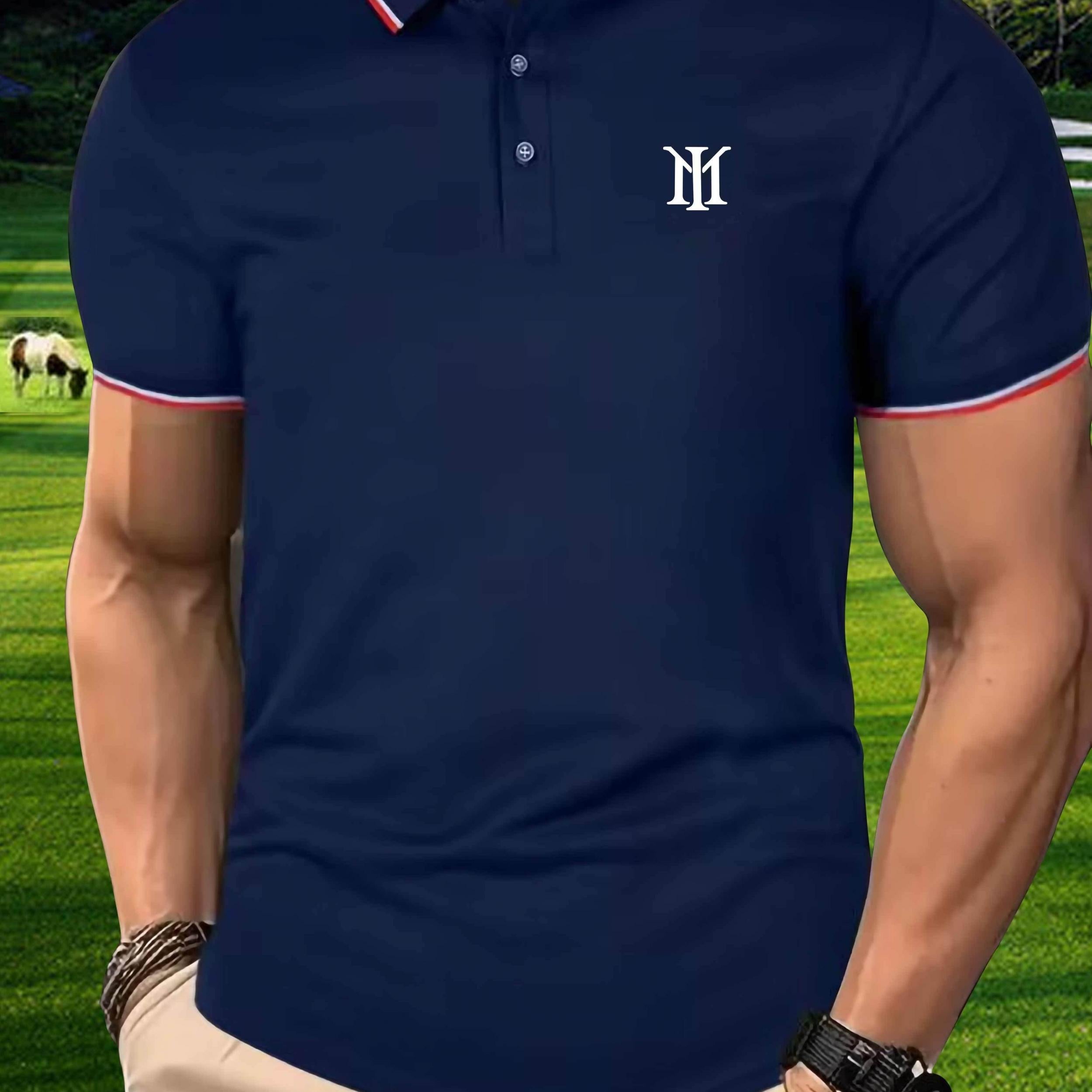 Symbol Pattern Men's Custom Fit Polo Shirt