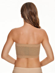 2pcs Cut Out Bandeau Bras Comfortable Stretch Everyday Bra Women's Lingerie