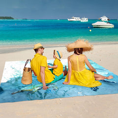 Vintage Sea Turtle Pattern Picnic Mat for Camping Travel