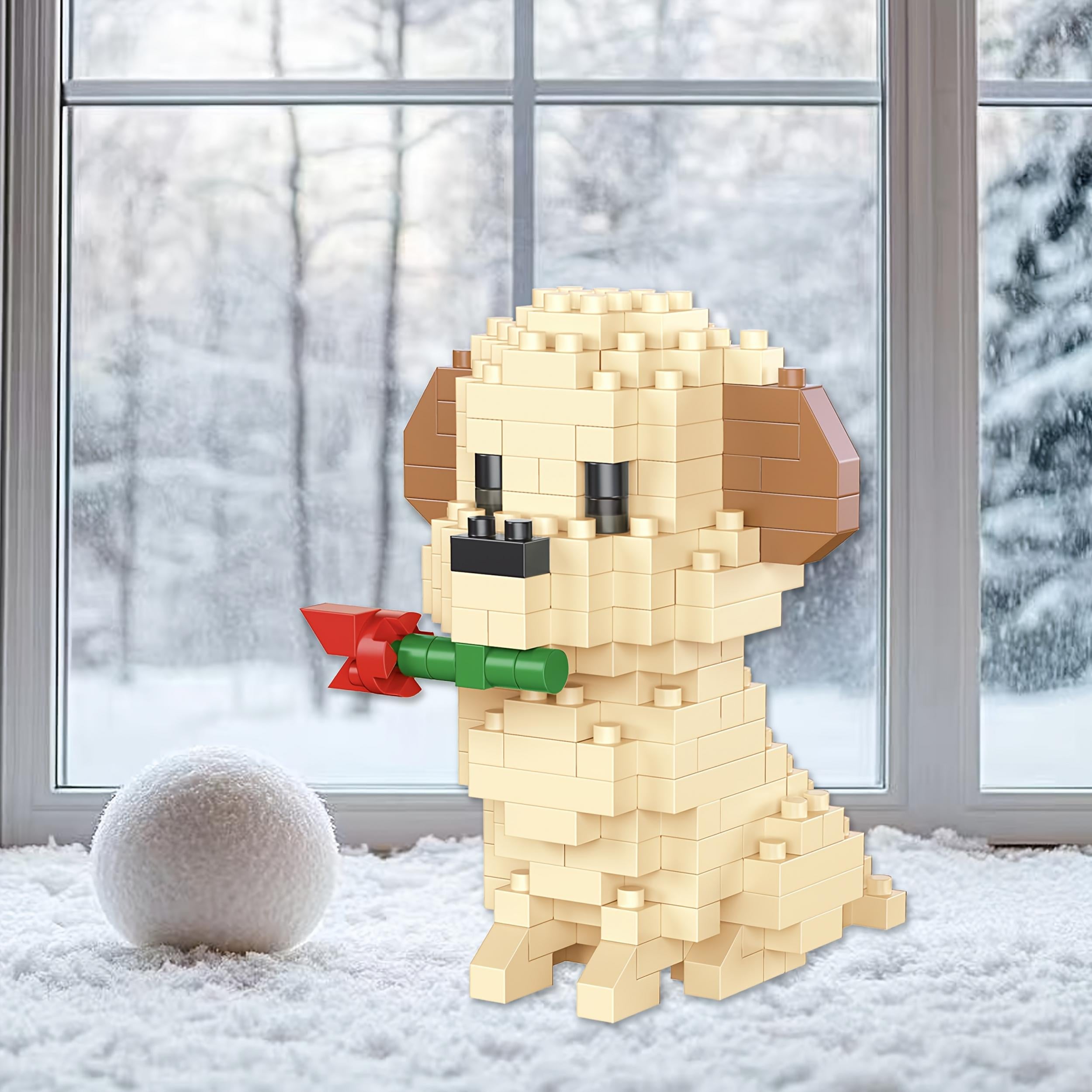 3D Dog Block Model Set - Husky & Pug - Artistic Display
