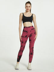 Tie Dye High Stretch Sports Leggings High Waist Yoga Running Tight Pants