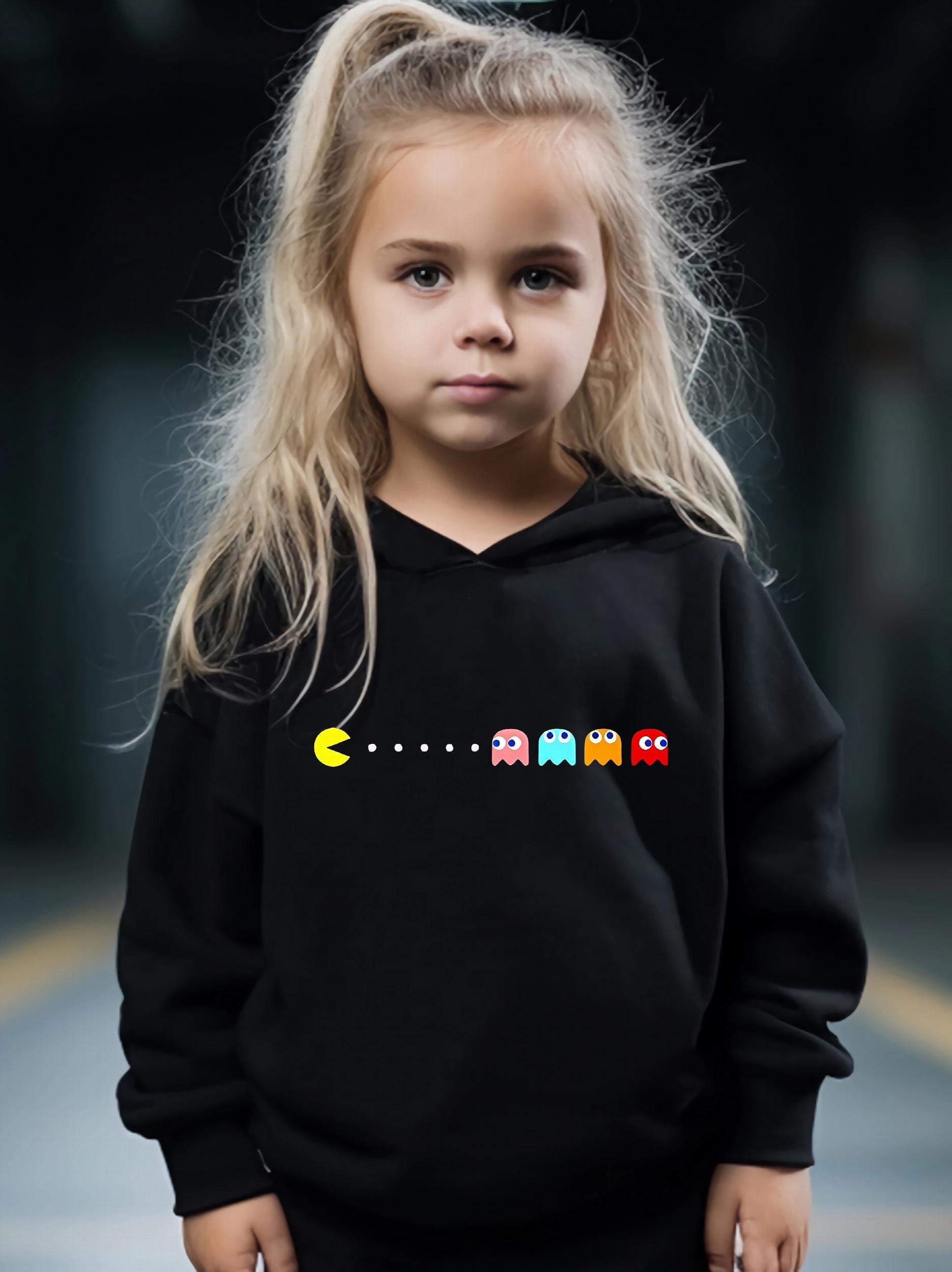 Cartoon Pattern Print 2pcs Girls Outfits For Sports Spring Fall Outdoor Gift