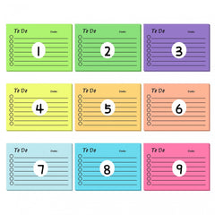 Fluorescent Planner Sticky Notes Memo Pad - Personalized