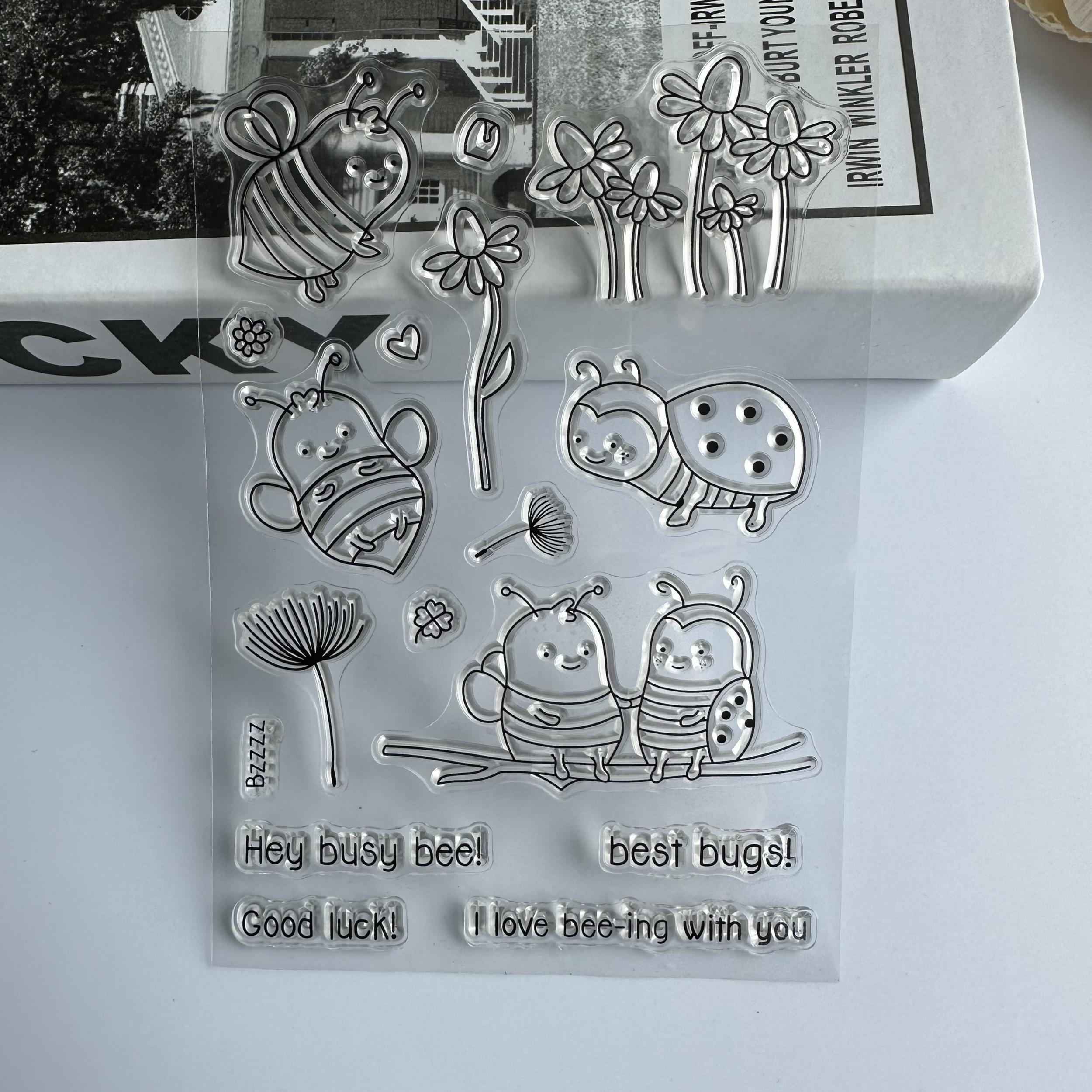 Cartoon Transparent Stamp For Journaling Reusable Stationery Stamp