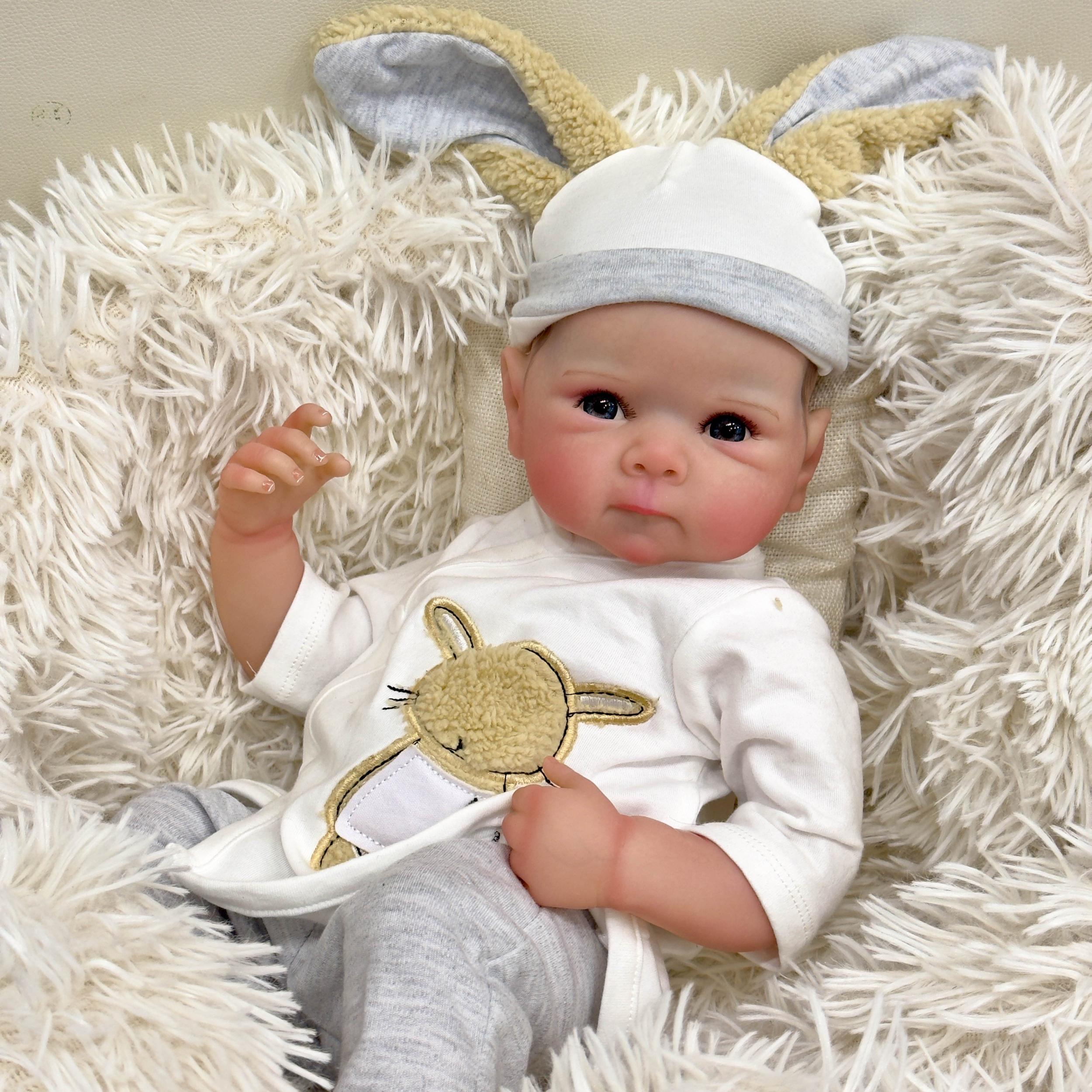Reborn Baby Bettie Boy Doll Full Vinyl Body Charming Eyes
