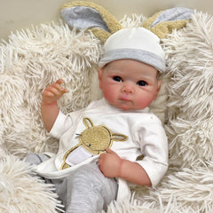 Reborn Baby Bettie Boy Doll Full Vinyl Body Charming Eyes