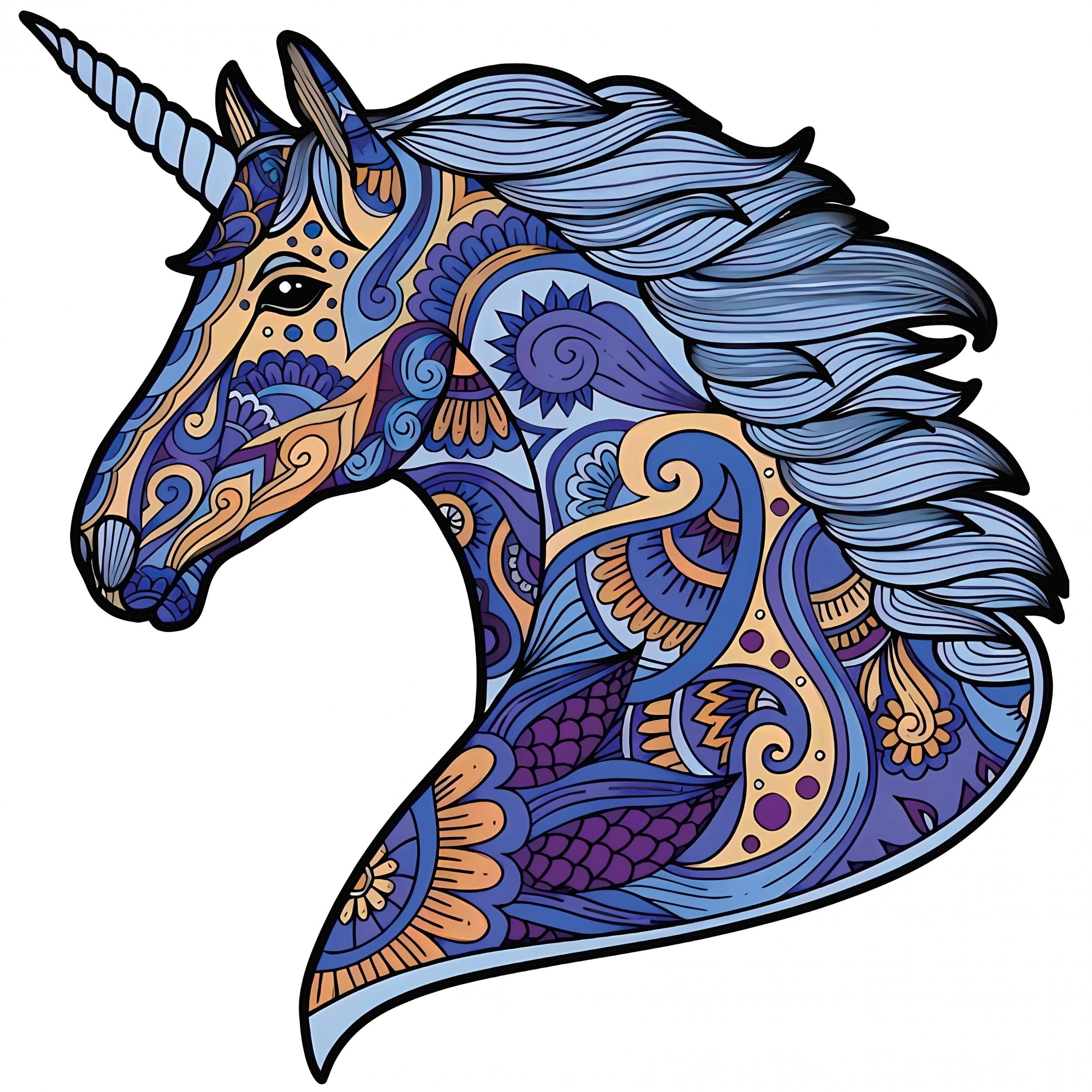 Colorful Horse Wooden Puzzle for Kids and Adults