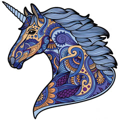 Colorful Horse Wooden Puzzle for Kids and Adults