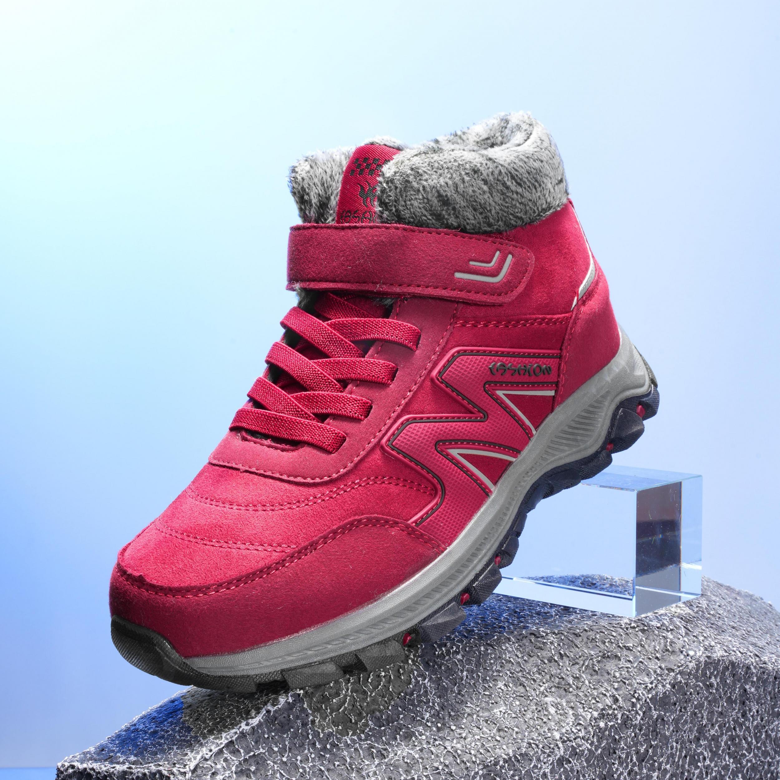 Women's Thickened Warm Hiking Shoes Anti-skid Sports Shoes