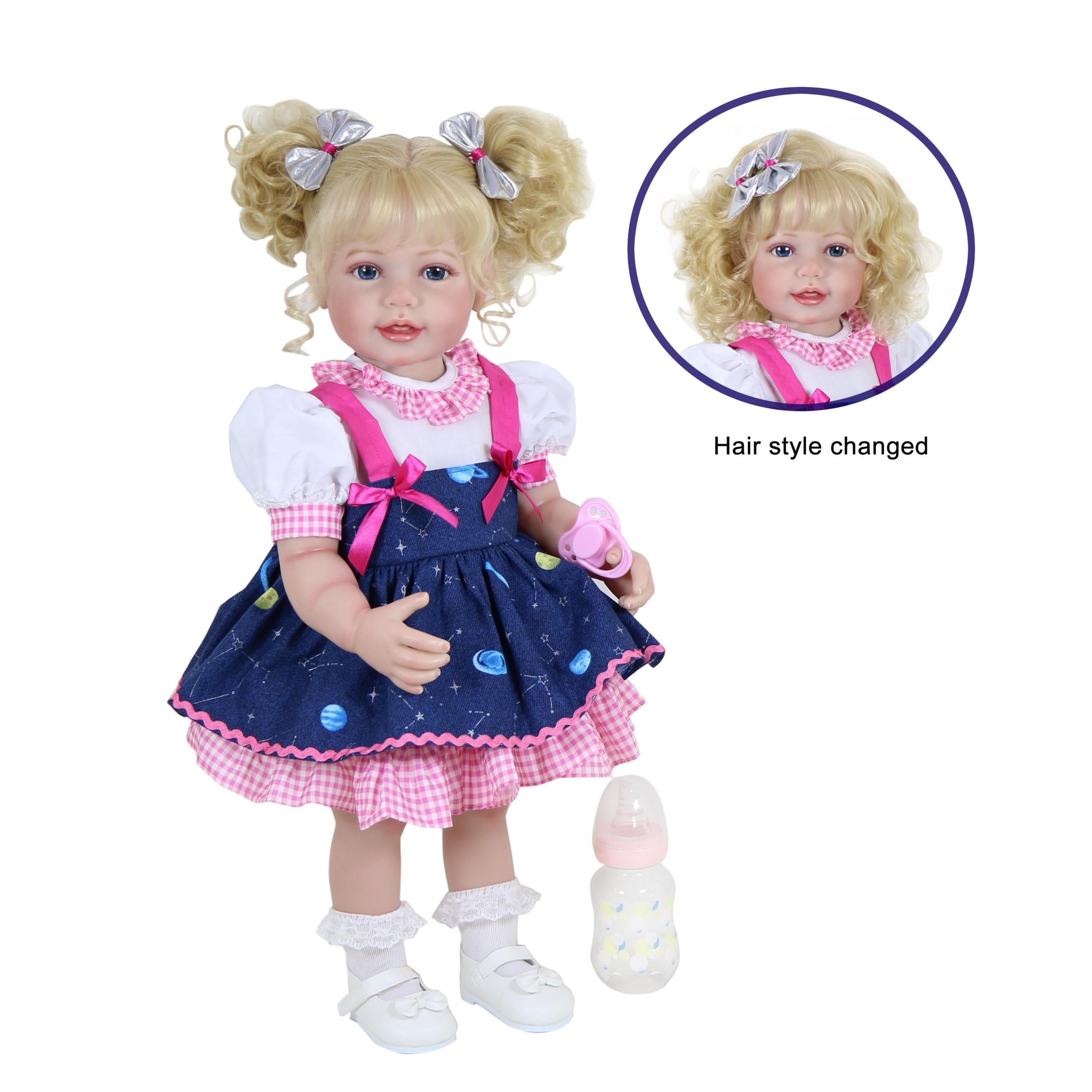 55 88 Cm Toddler Dolls Galaxia Girl With 3D Skin, Veins, Blond Hair