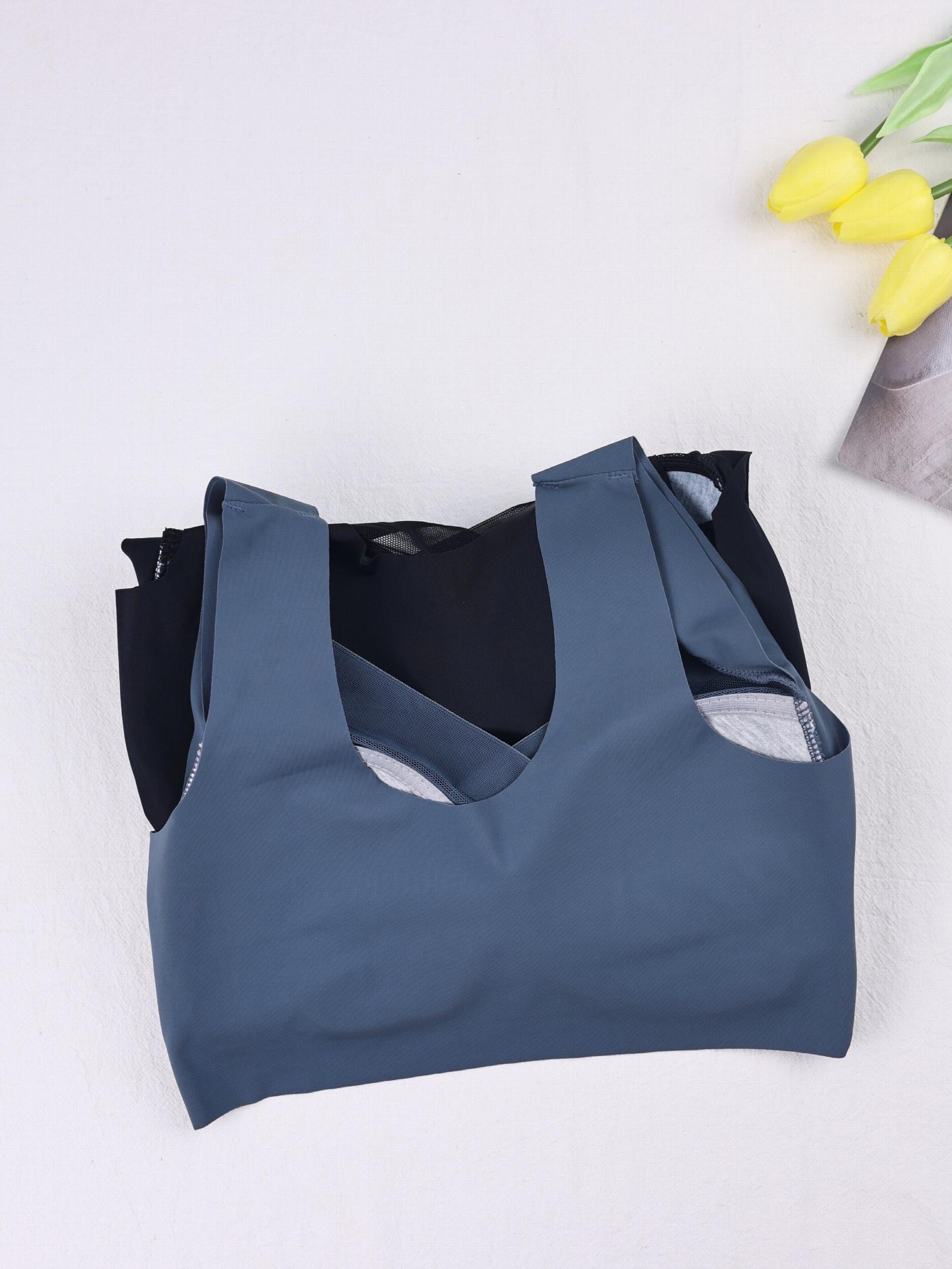 2pcs Wireless Push Up Bras Comfy & Breathable Everyday Lingerie