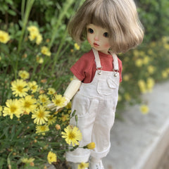 6 Point BJD Overalls Jeans & T Shirt Combo - Stylish Outfit